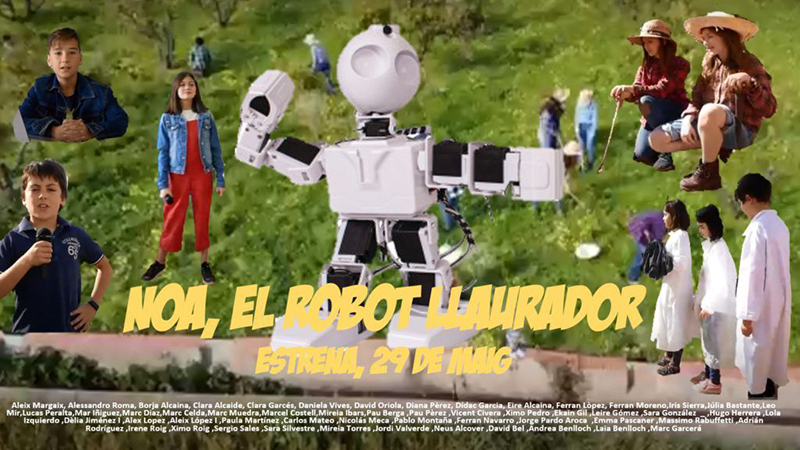 Cartell de presentació del curtmetratge 'Noa, el robot llaurador'.