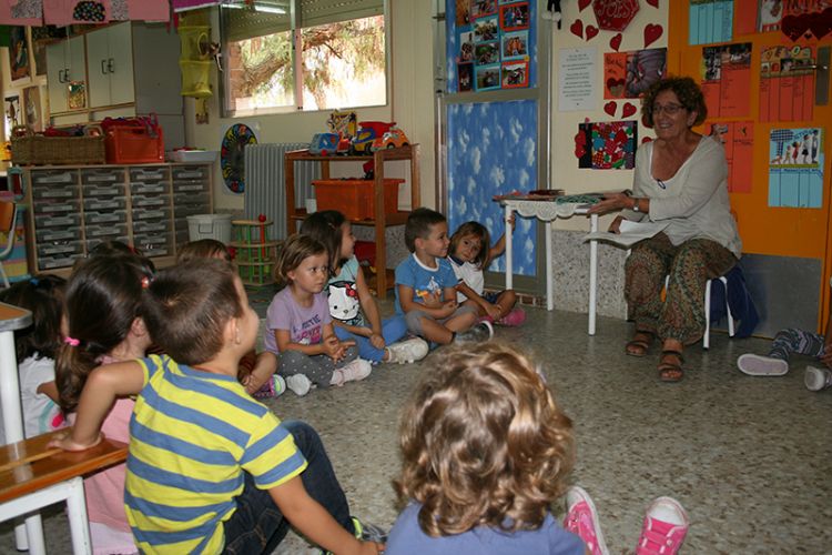 Mari Carmen Díez a l'Escola Infantil Aire Lliure d'Alacant. Autora: Reme Picó