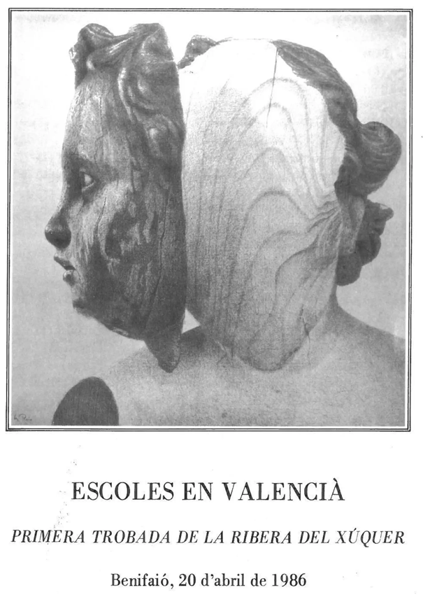 Cartell Trobades a Benifaió, 1986.