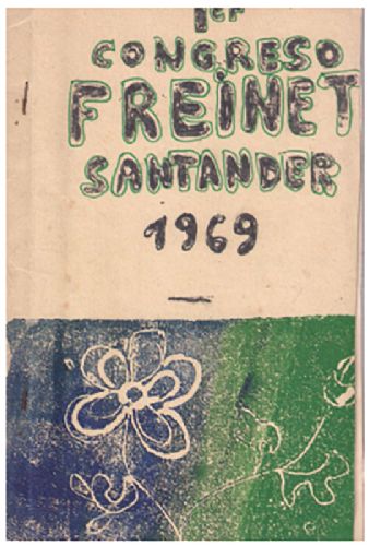 I Congrés Freinet Estatal a Santander. 1969. Font: La represa del moviment Freinet 1964-1974 - Ramos, A.; Zurriaga, F. et al.