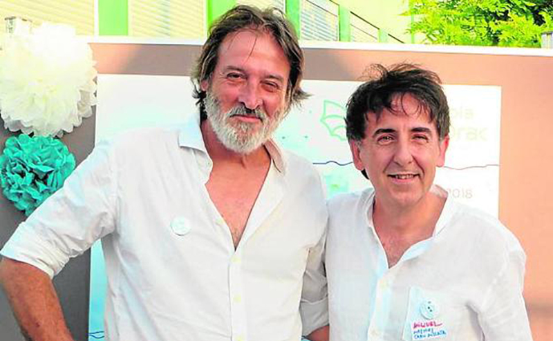 Miquel Ruiz Collados, actual president de la UCEV, i Luiso Cervellera Martínez, antic president de la UCEV i, actualment, membre del seu Consell Rector.