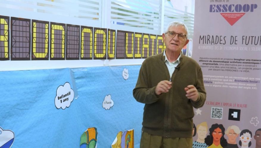 Joan Gandía parlant del projecte Mirades de futur Joan Gandía parlant del projecte Mirades de futur