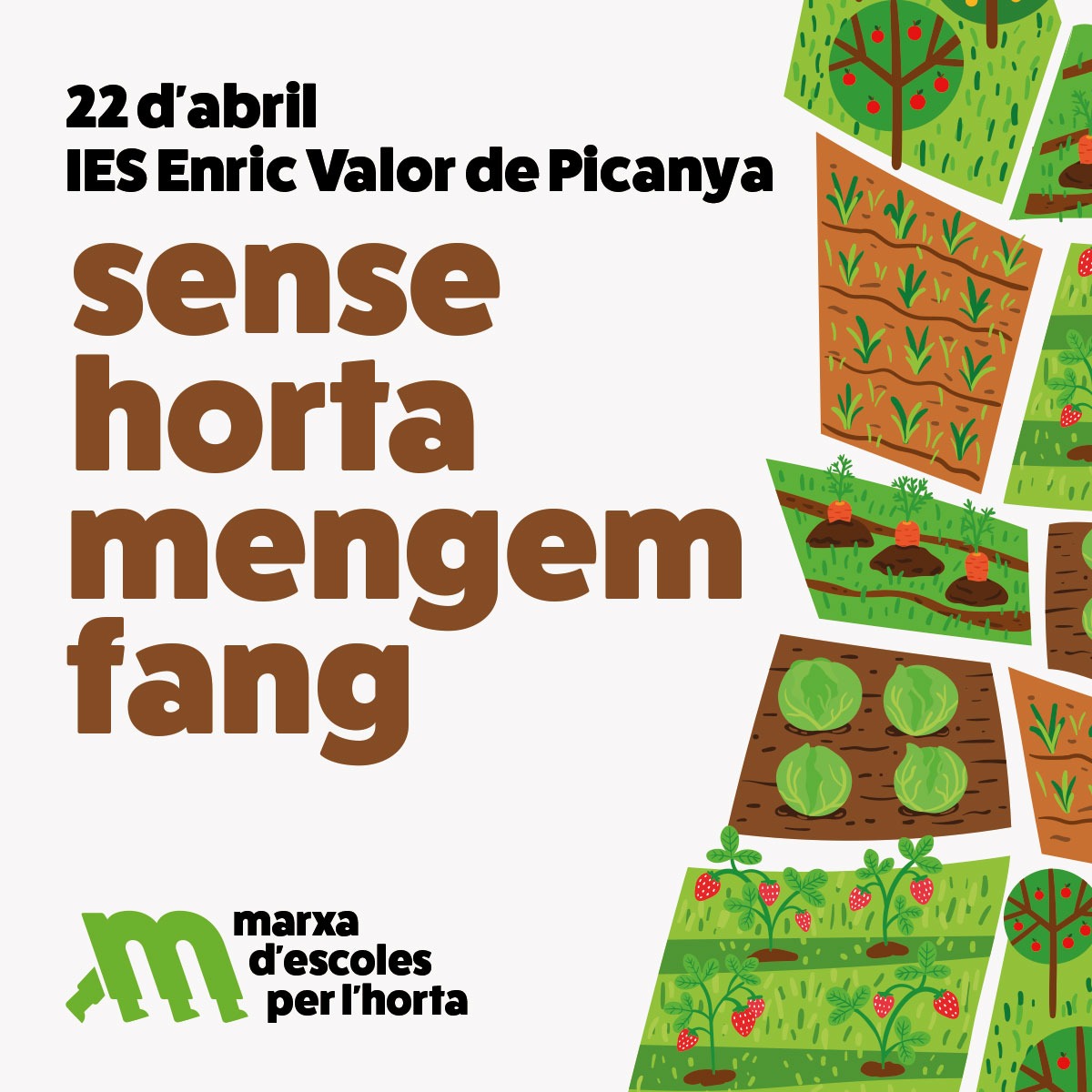 Cartell Marxa Escoles per l'Horta. 2026