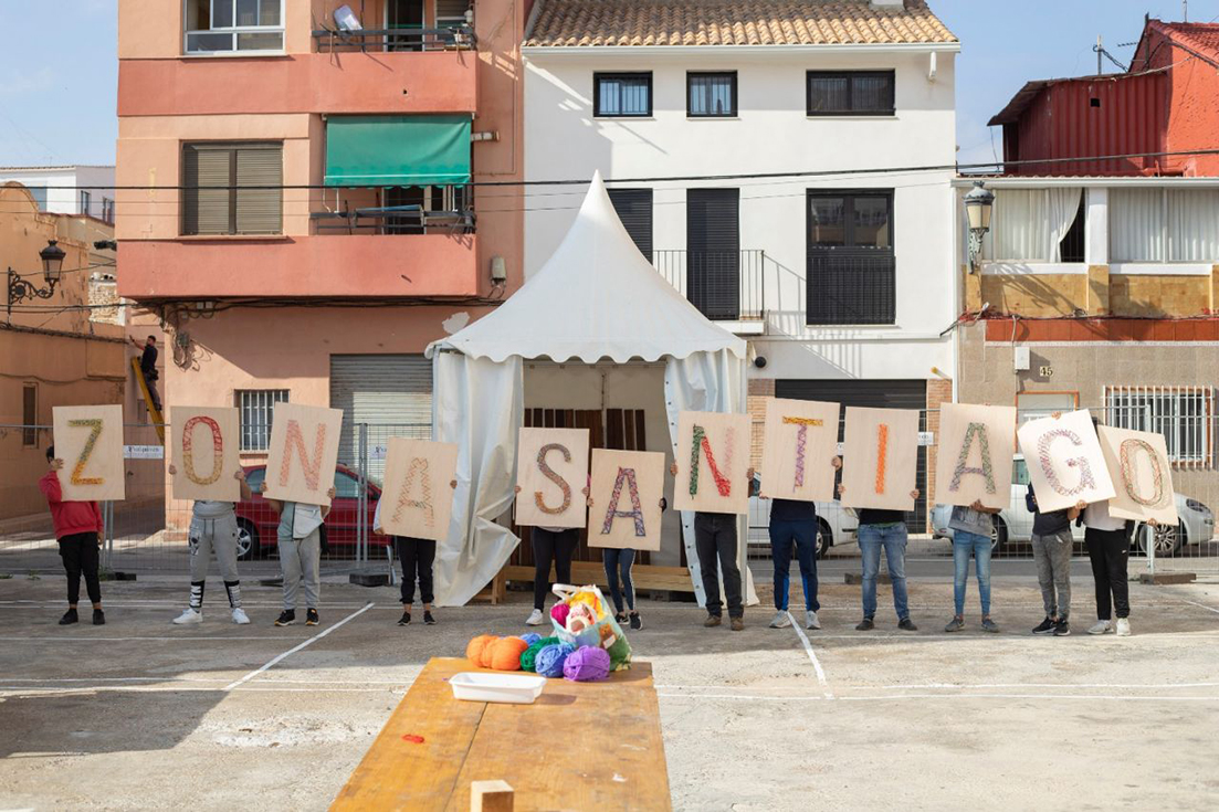 Pati al col·legi Santiago Apòstol.
