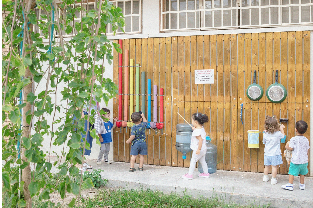 Pati al CEIP Ballester Fandos.