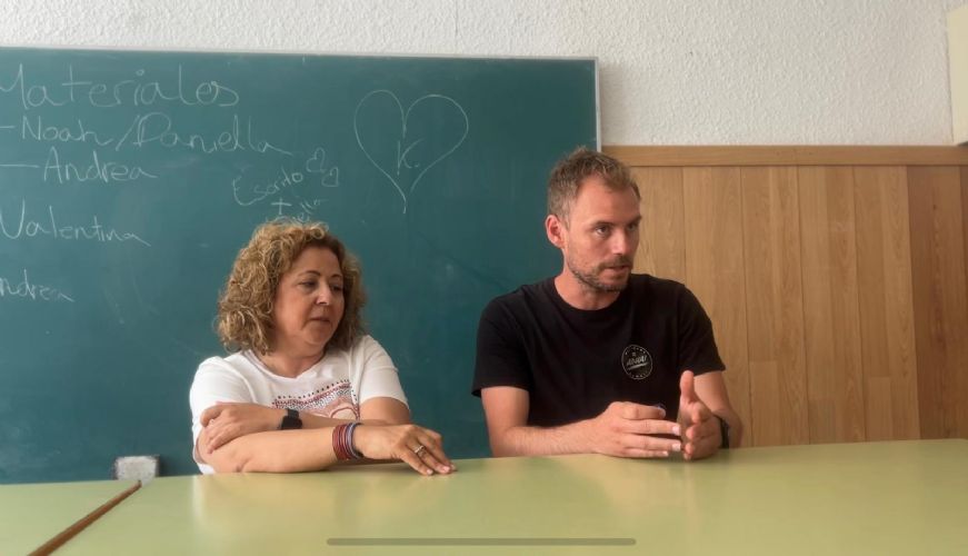 Moments de l'entrevista a 