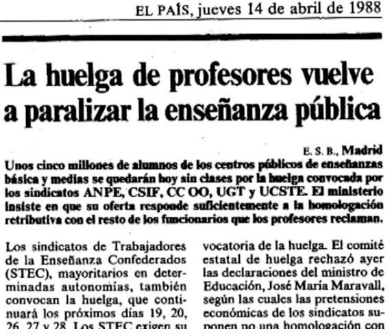 Retalls premsa vaga 1988. Retalls premsa vaga 1988.