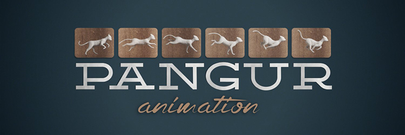 Logo de l'empresa cooperativa Pangur Animation. Autoria: Pangur Animation.